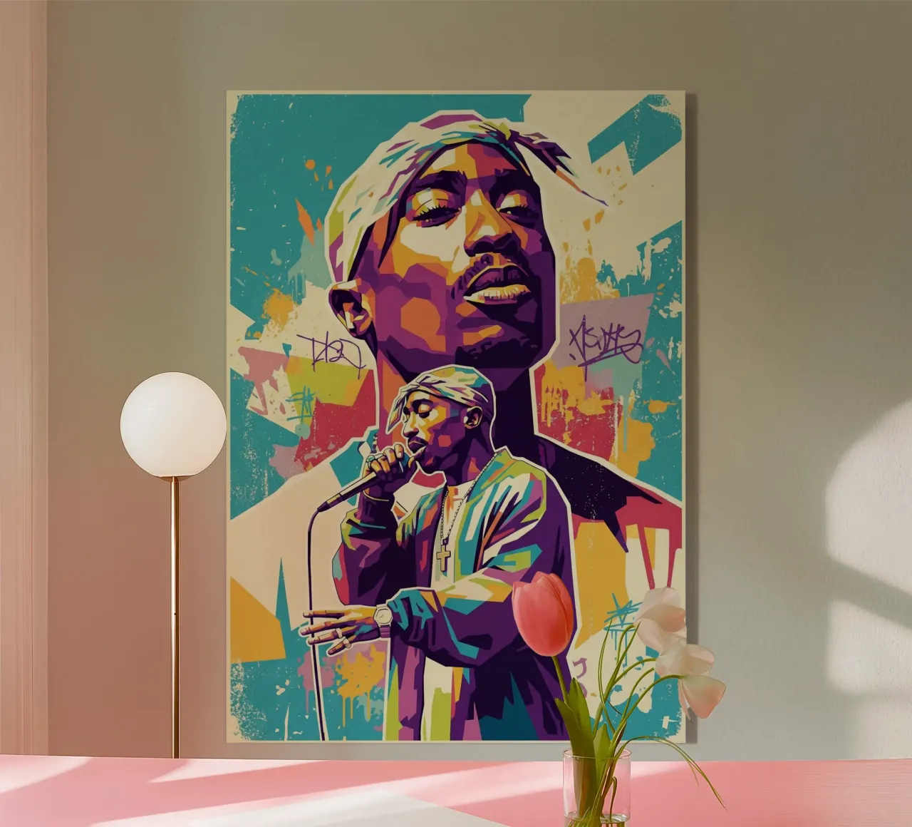Tupac Shakur in memoria di Tupac Shakur plexiglass da Hantamrata