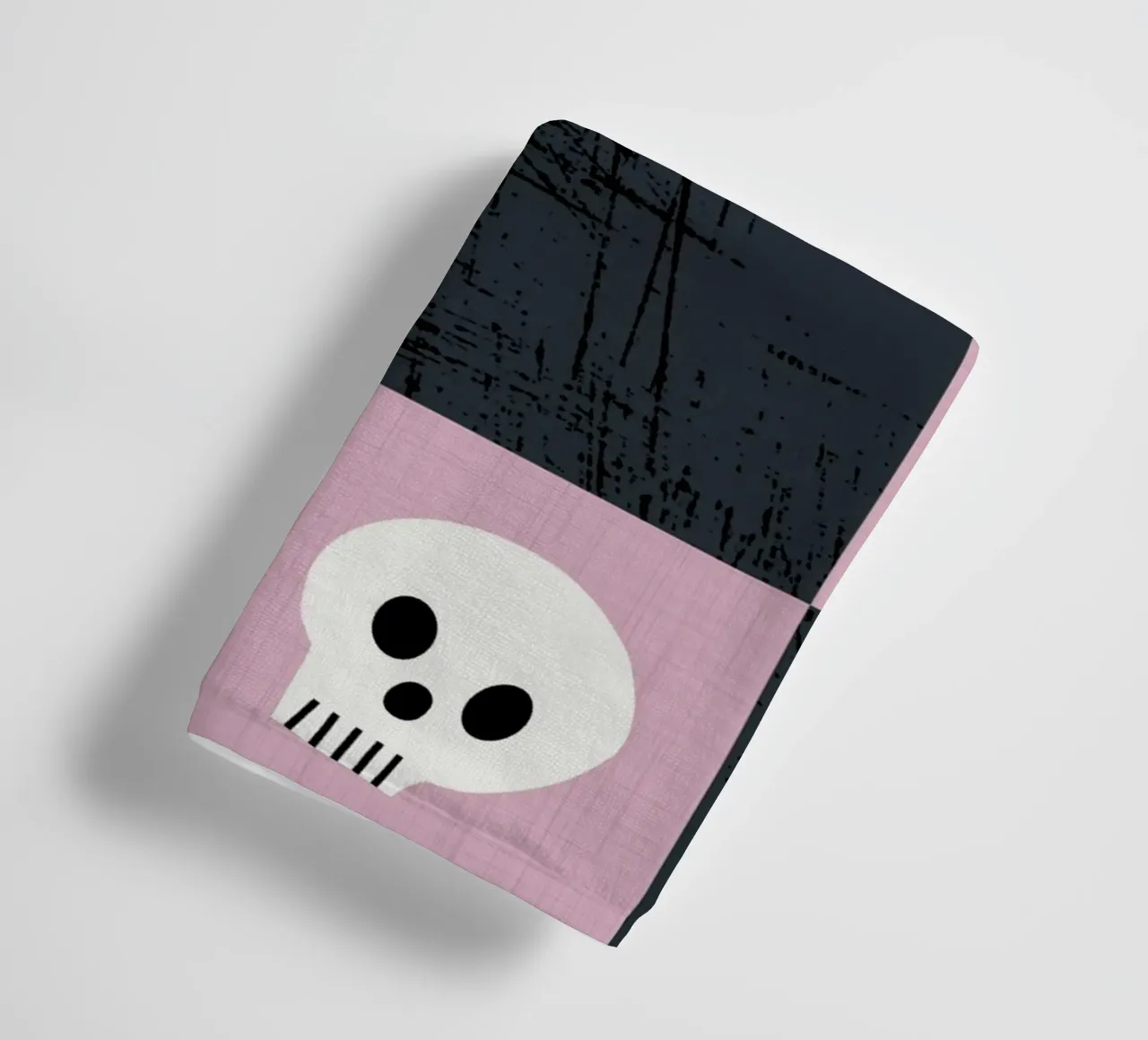 Teschio rosa a scacchiera - Modello gotico punk di Halloween asciugamano da bagno da susanacosta
