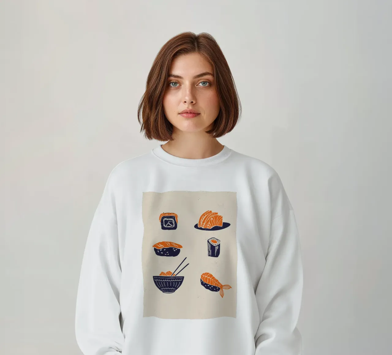 Sushi Set sweatshirt by Indigo Rain