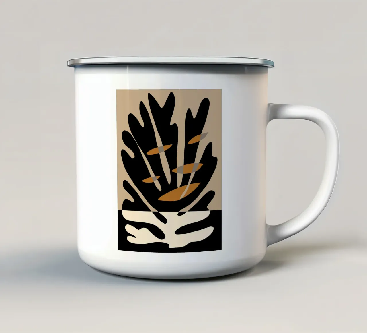 Profondo corallo tazza in smalto da Little Dean