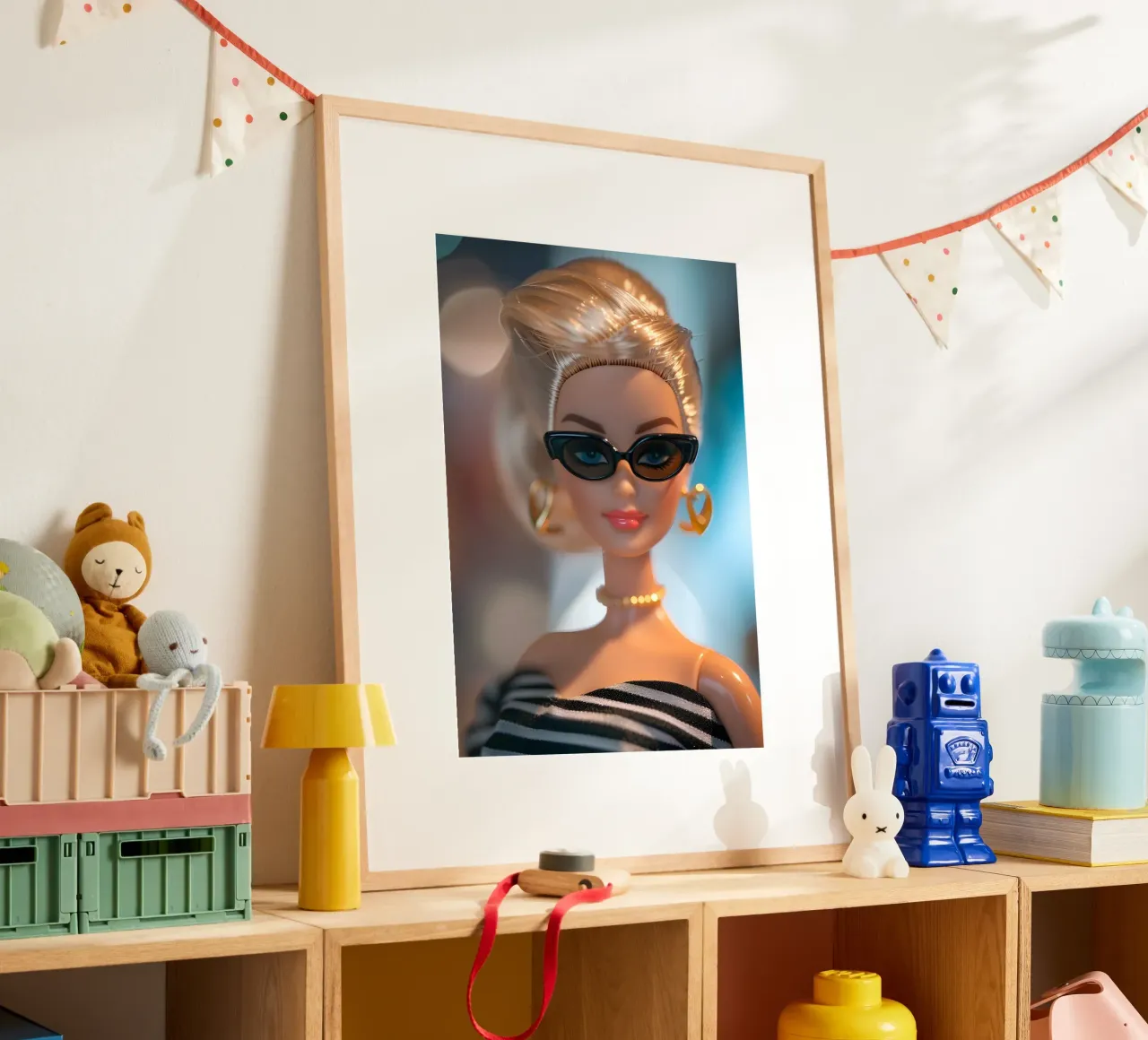 Ritratto di Barbie vintage - Stampa in stile retrò chic poster da dawnthesea