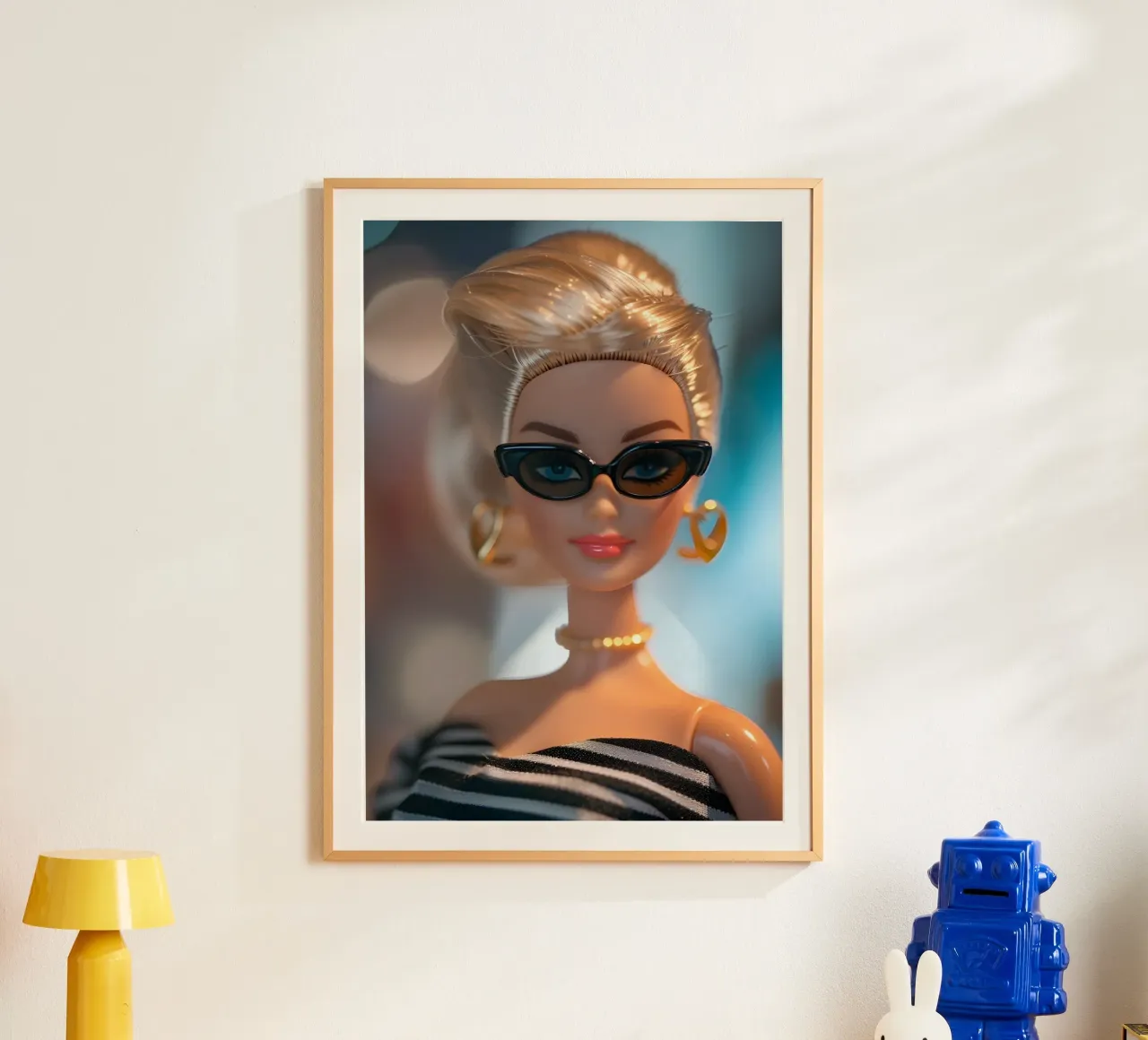 Ritratto di Barbie vintage - Stampa in stile retrò chic poster da dawnthesea