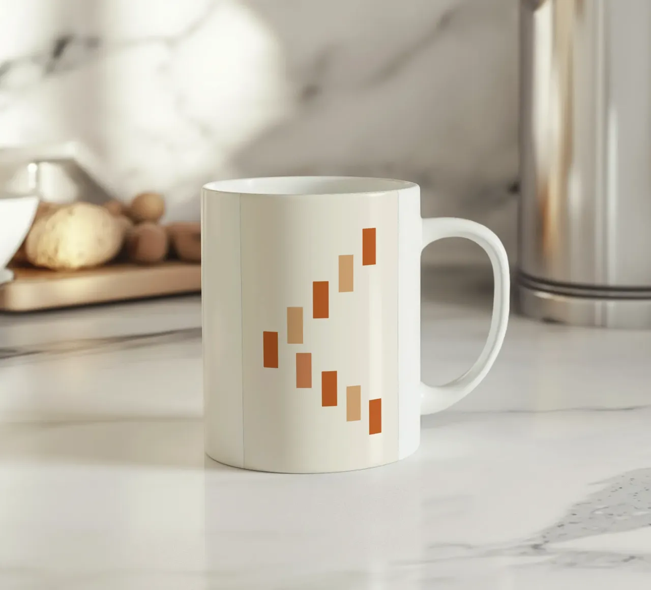 Shifting Rectangles in Rhythm tazza in ceramica da LisaArtes