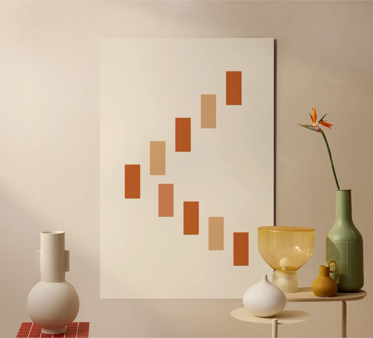 Shifting Rectangles in Rhythm alluminio dibond da LisaArtes