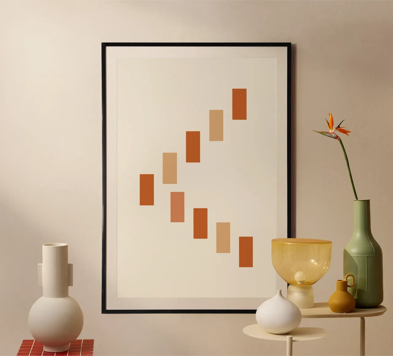 Shifting Rectangles in Rhythm carta hahnemühle da LisaArtes