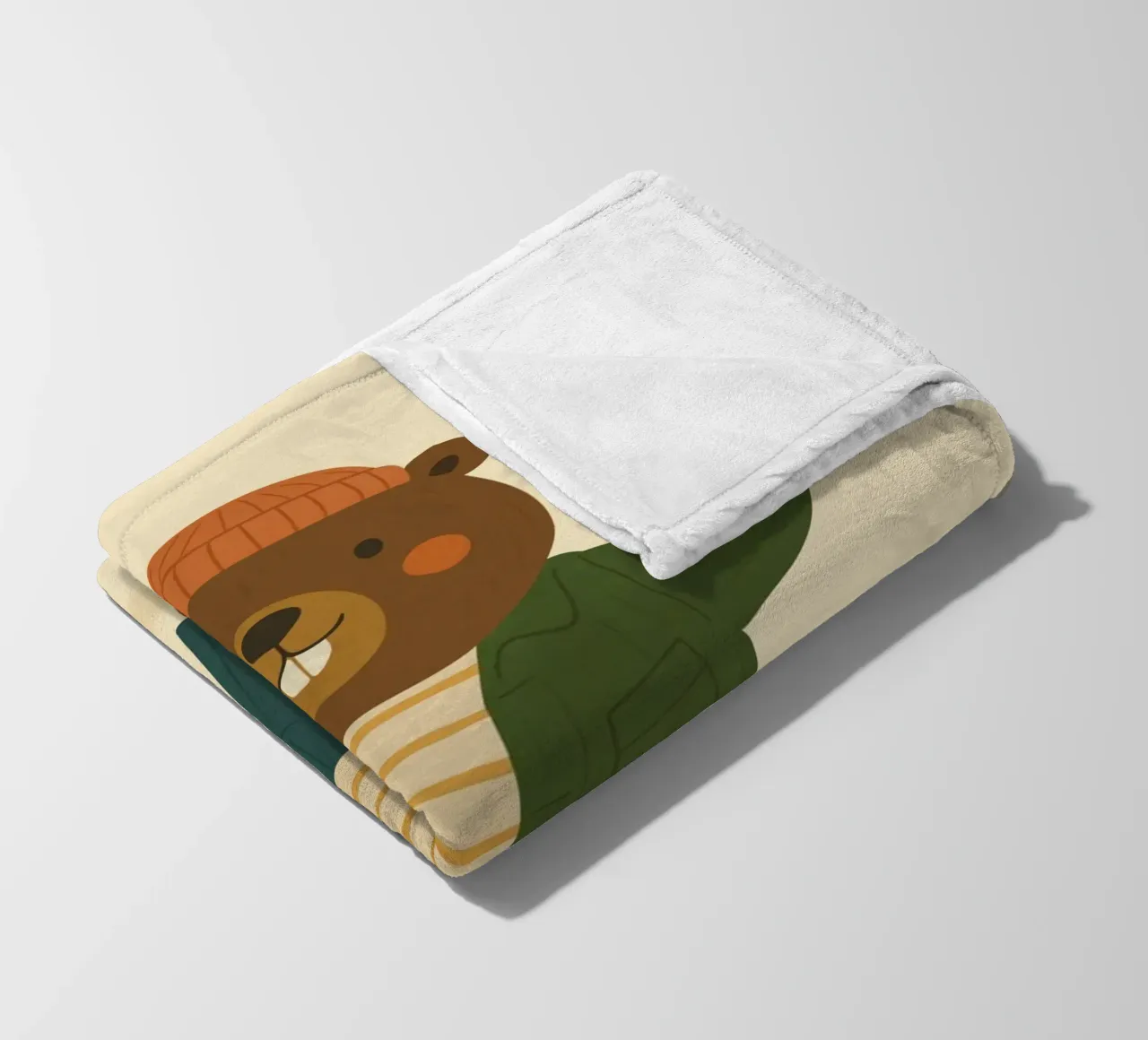 Le castor coperta in pile da kokoprint