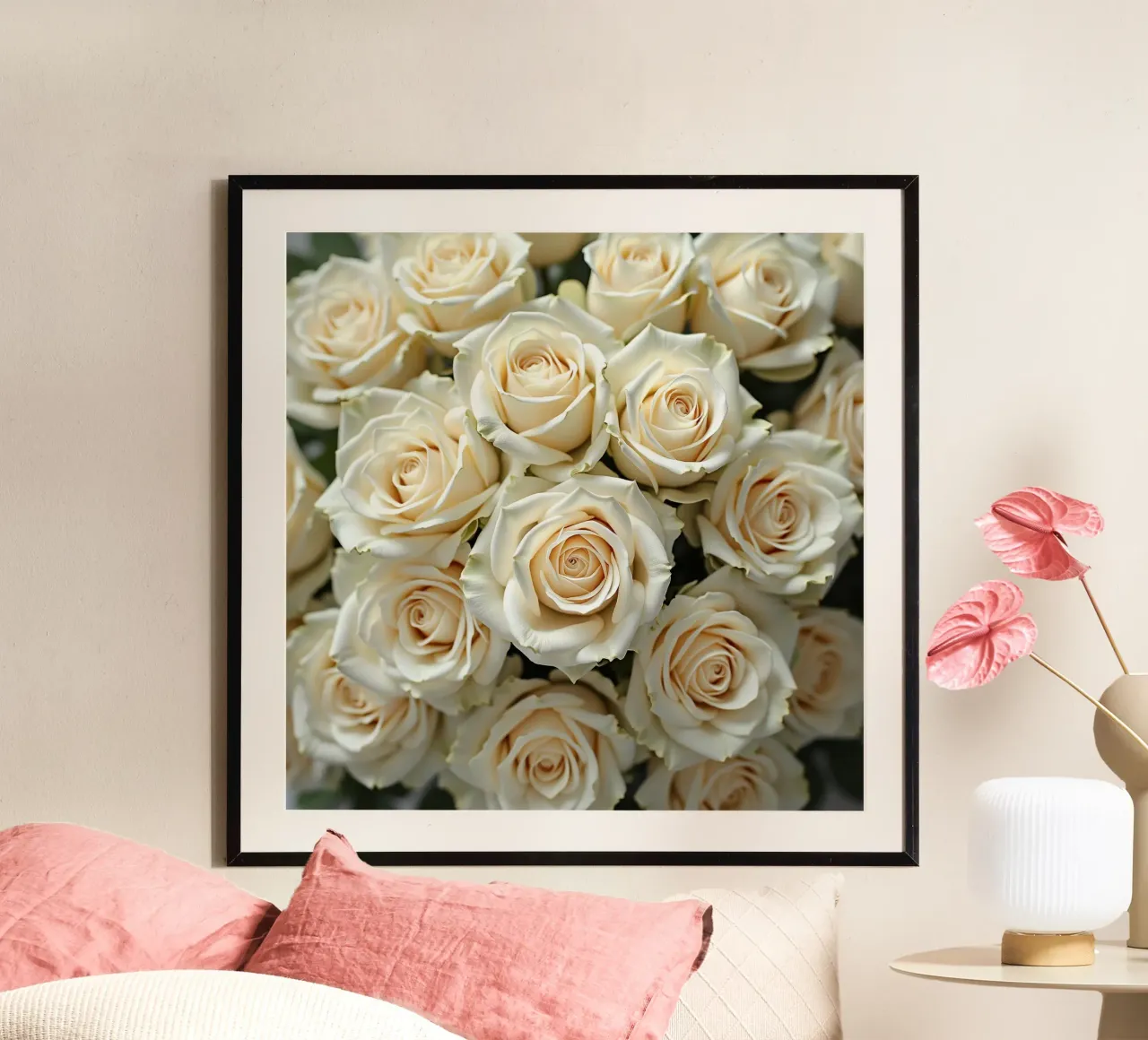 Rose_bianco poster da Farb- und Blütenzauber by LK