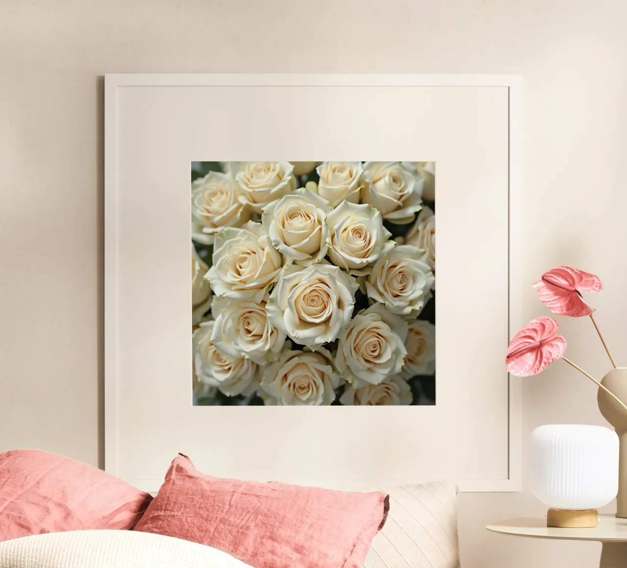 Rose_bianco poster da Farb- und Blütenzauber by LK