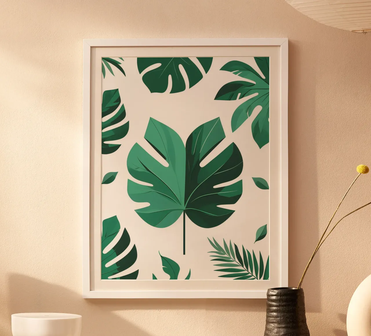 Tropical Leaf Abstract Poster von The Green Room