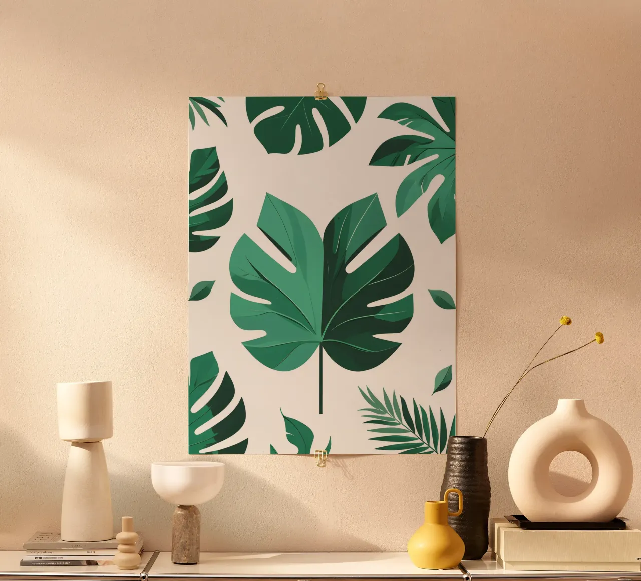 Tropical Leaf Abstract Poster von The Green Room