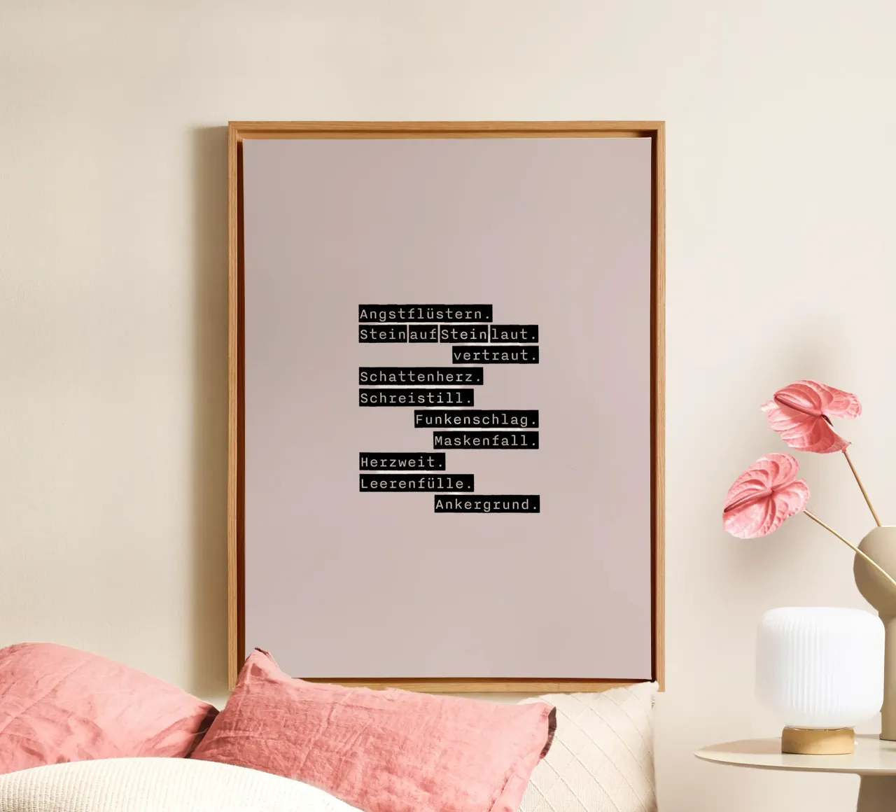 Kopfnote. canvas met Baklijst van FRICKE DESIGN