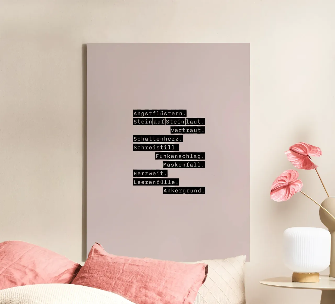 Kopfnote. canvas met Baklijst van FRICKE DESIGN