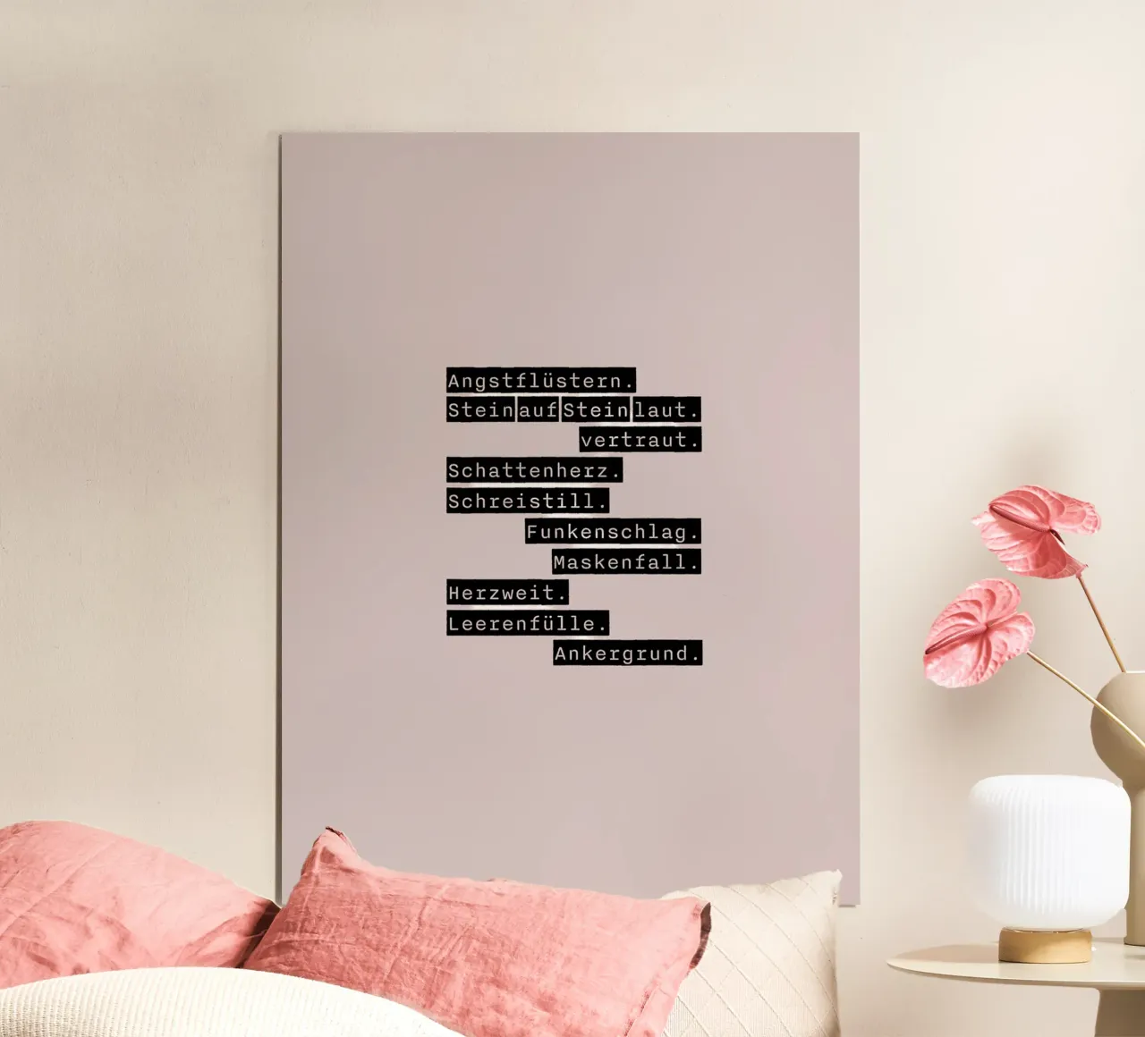 Kopfnote. poster con telaio in plastica da FRICKE DESIGN