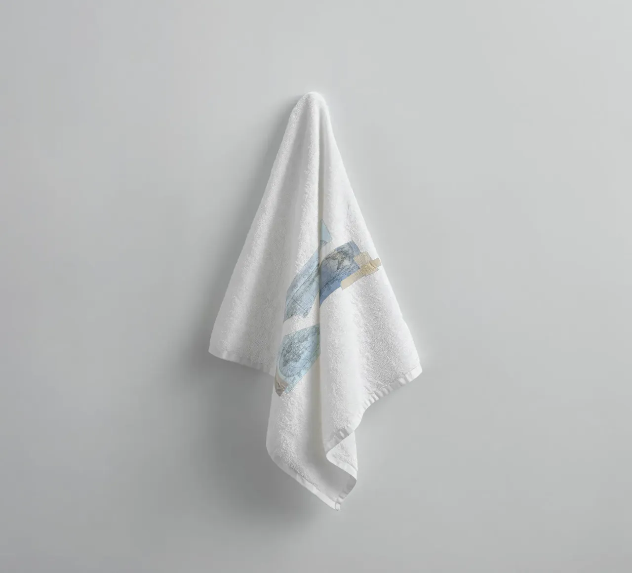 torn world map and scotch tape towel by morphinaeblue