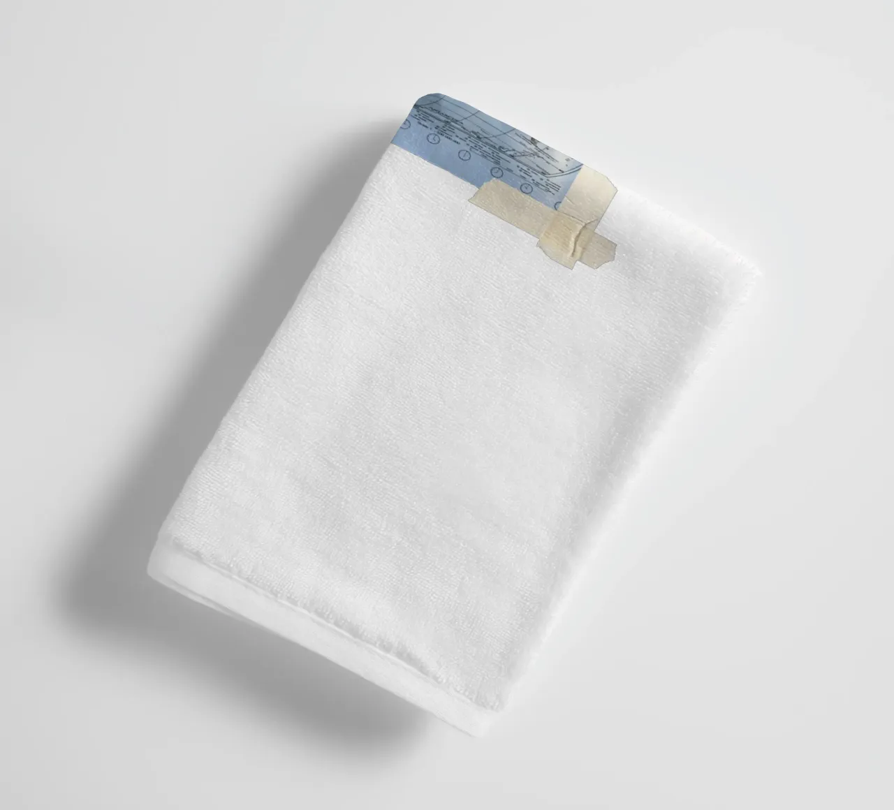 torn world map and scotch tape towel by morphinaeblue