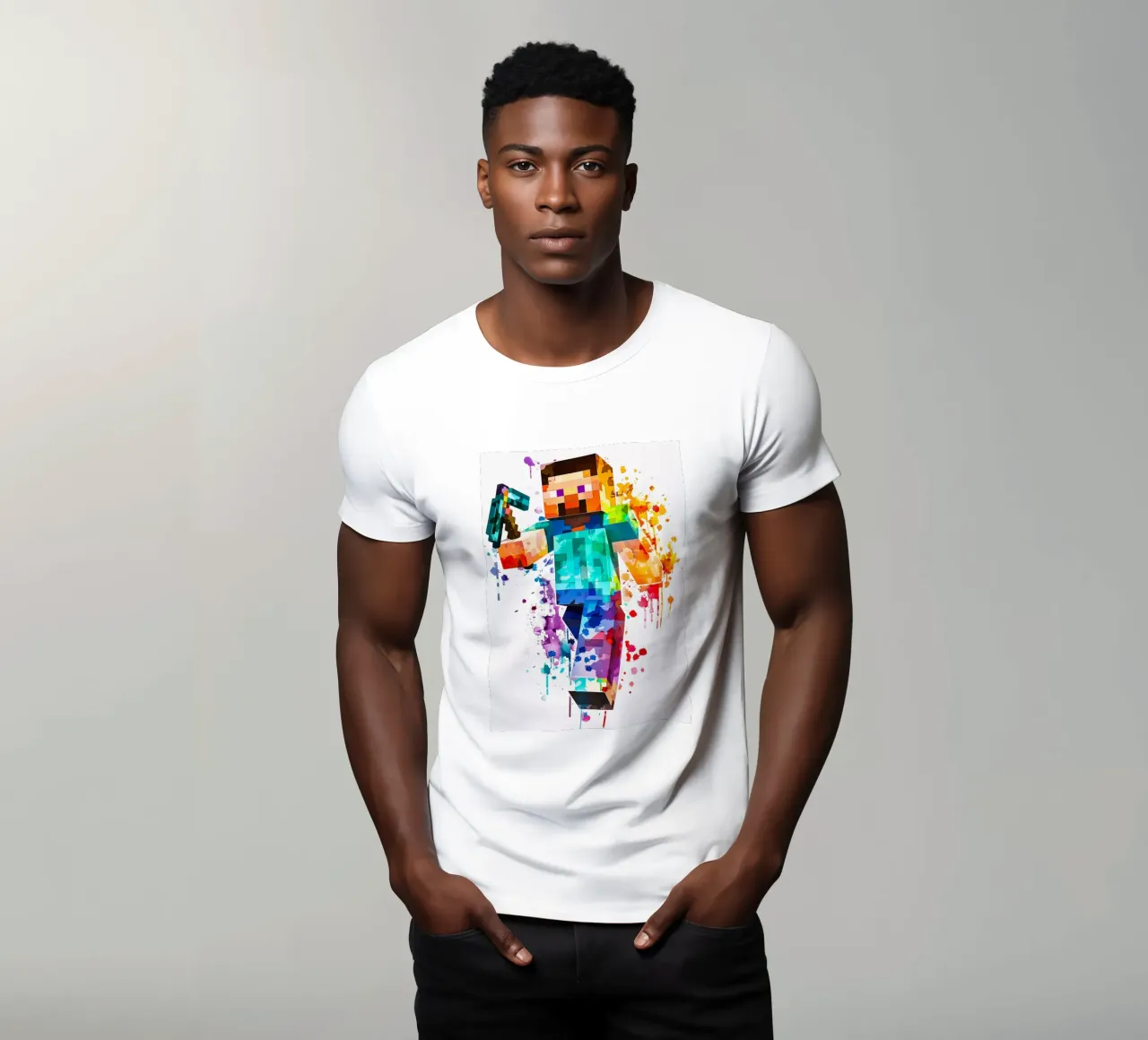 Minecraft Steve Painting t-shirt da CreativeStudio