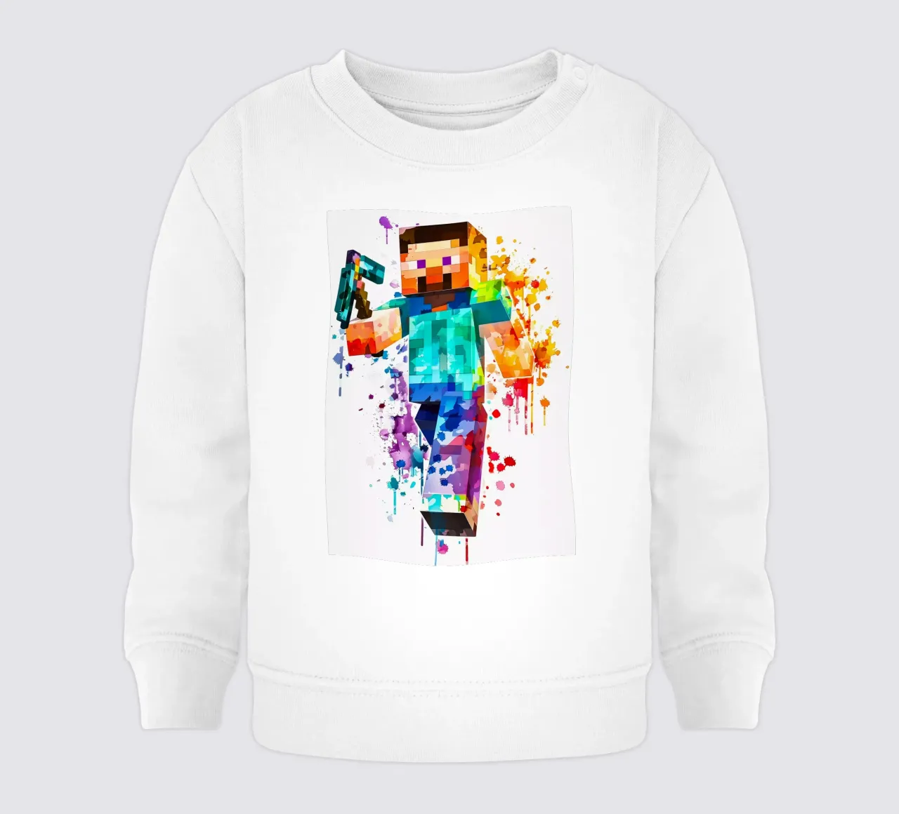 Minecraft Steve Painting felpa neonato da CreativeStudio