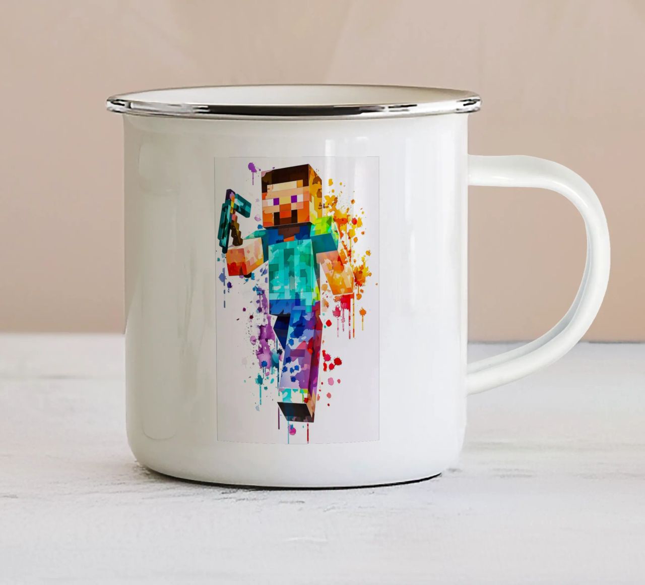Minecraft Steve Painting tazza in smalto da CreativeStudio