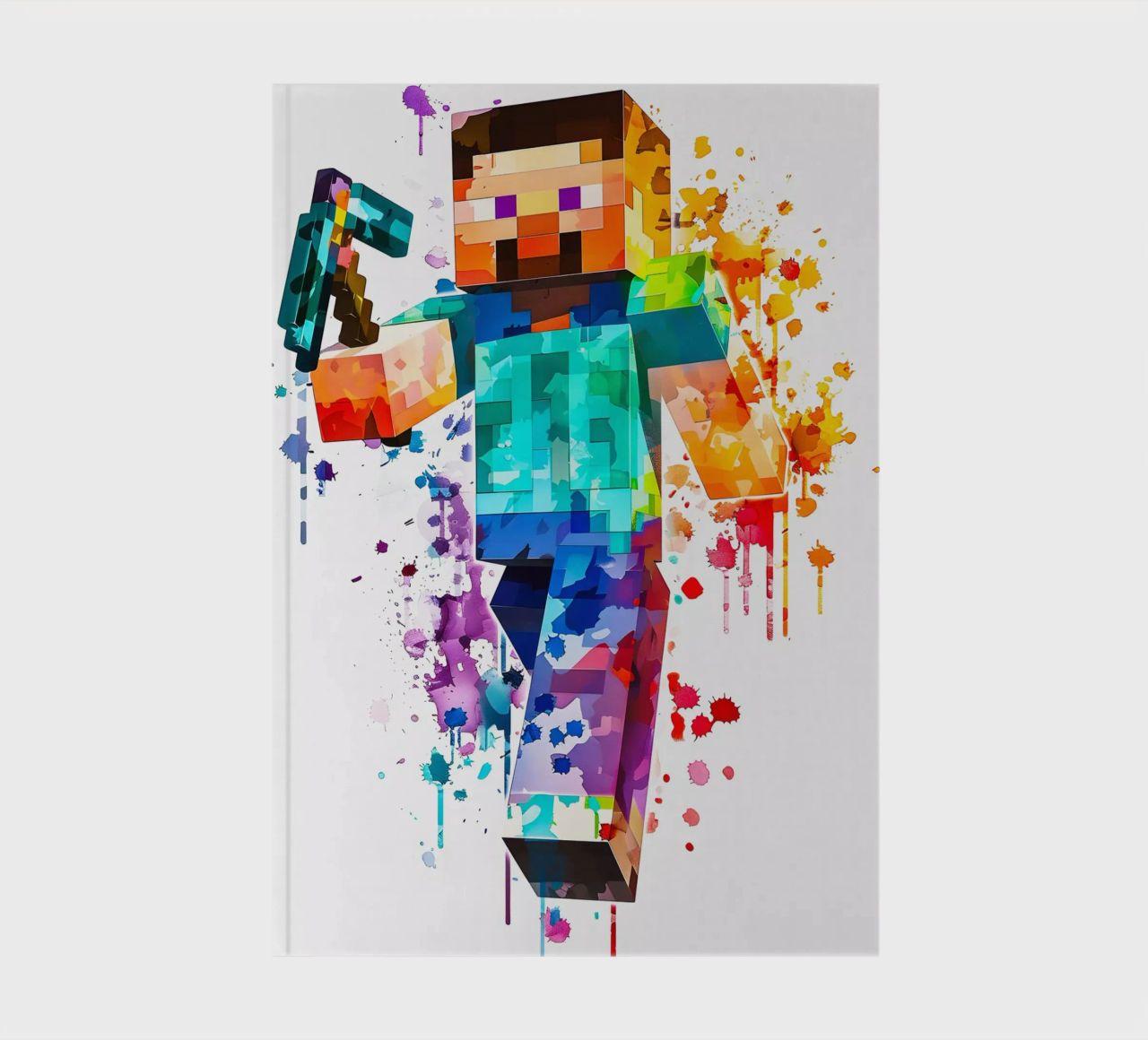 Minecraft Steve Painting notebook by CreativeStudio