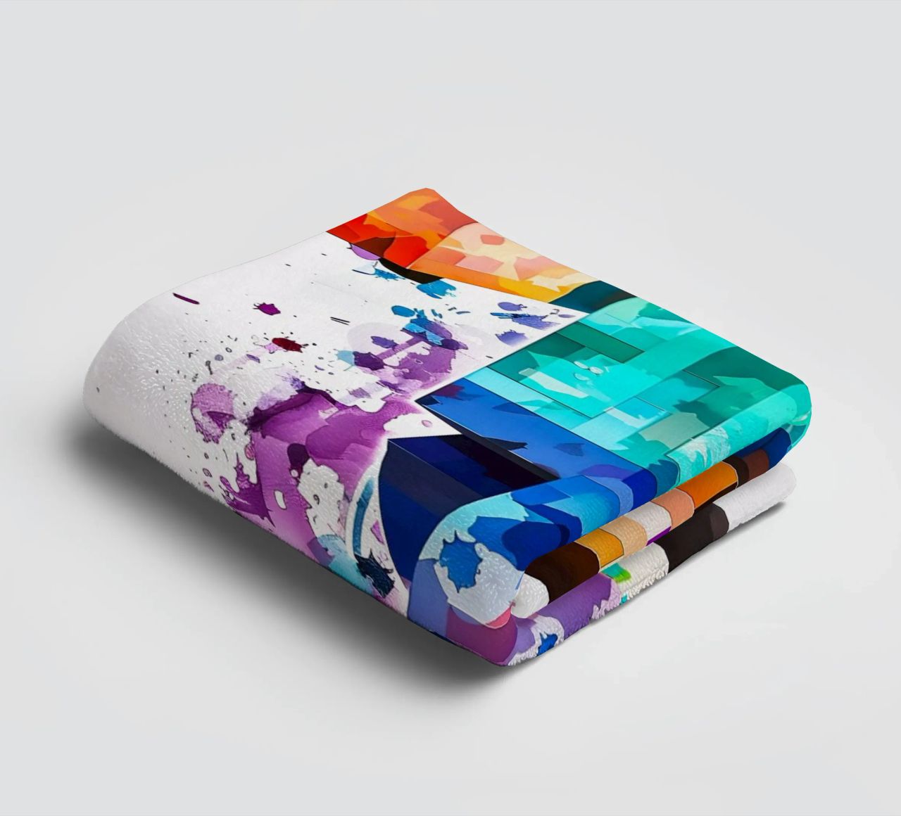 Minecraft Steve Painting towel by CreativeStudio