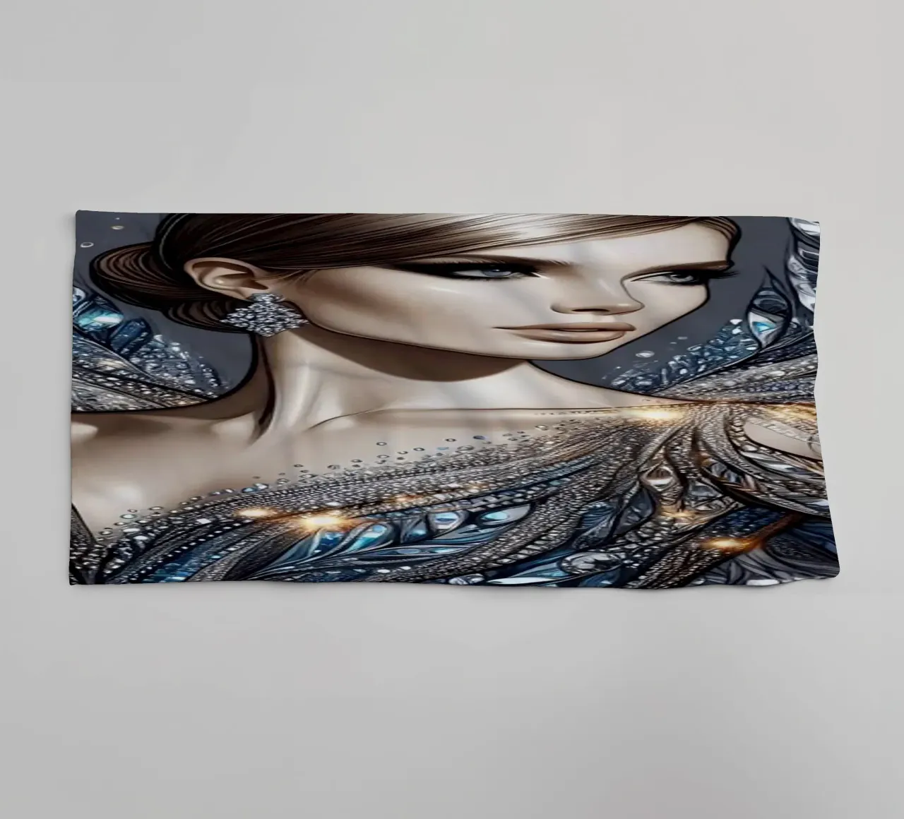 Donna in un design glamour asciugamano da bagno da BenCoStyle