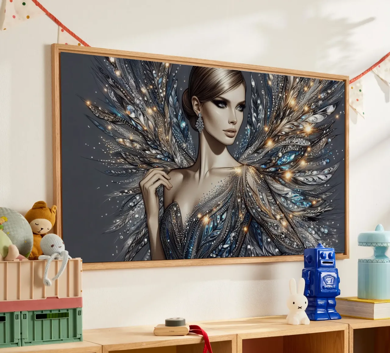 Donna in un design glamour plexiglass da BenCoStyle