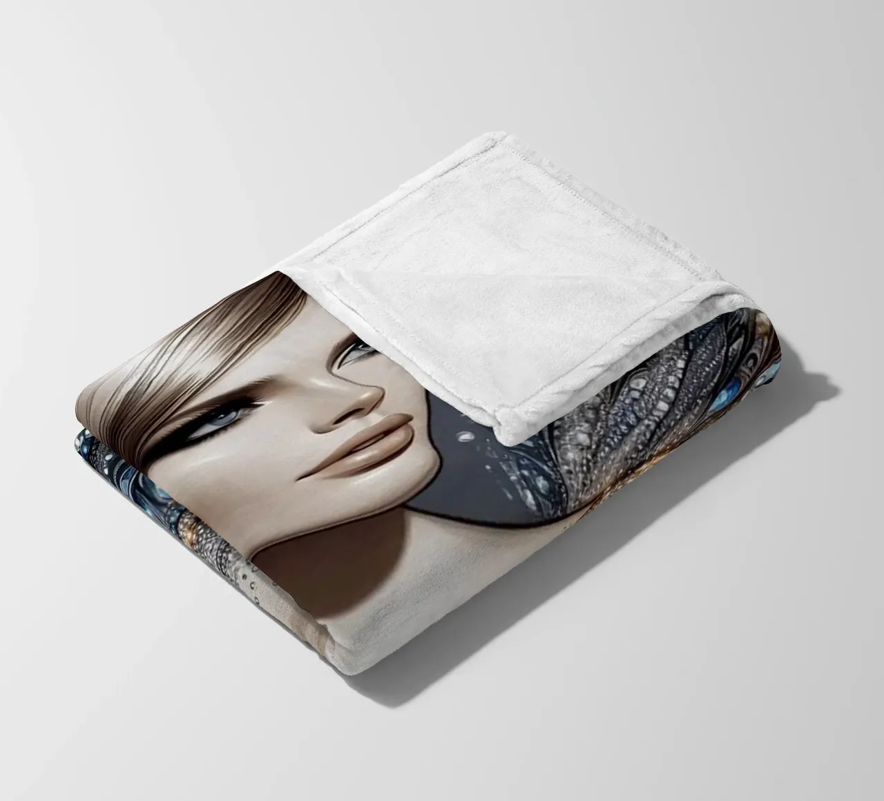 Donna in un design glamour coperta in pile da BenCoStyle