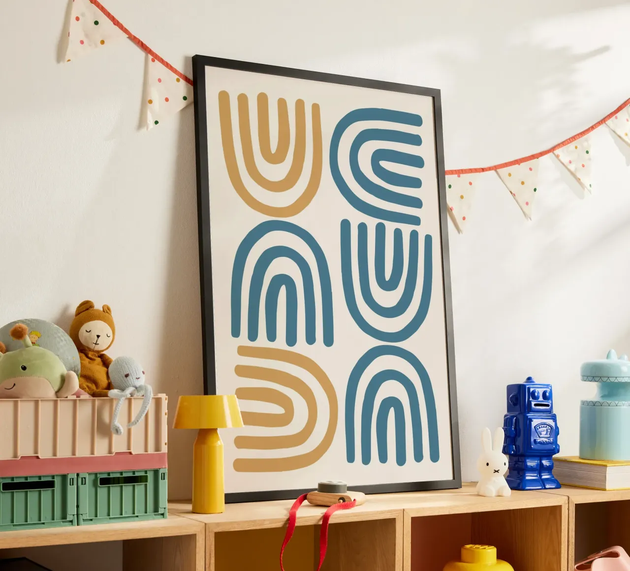 Boho Arch Shapes: Minimalist Abstract Art Print hahnemühle by dawnthesea