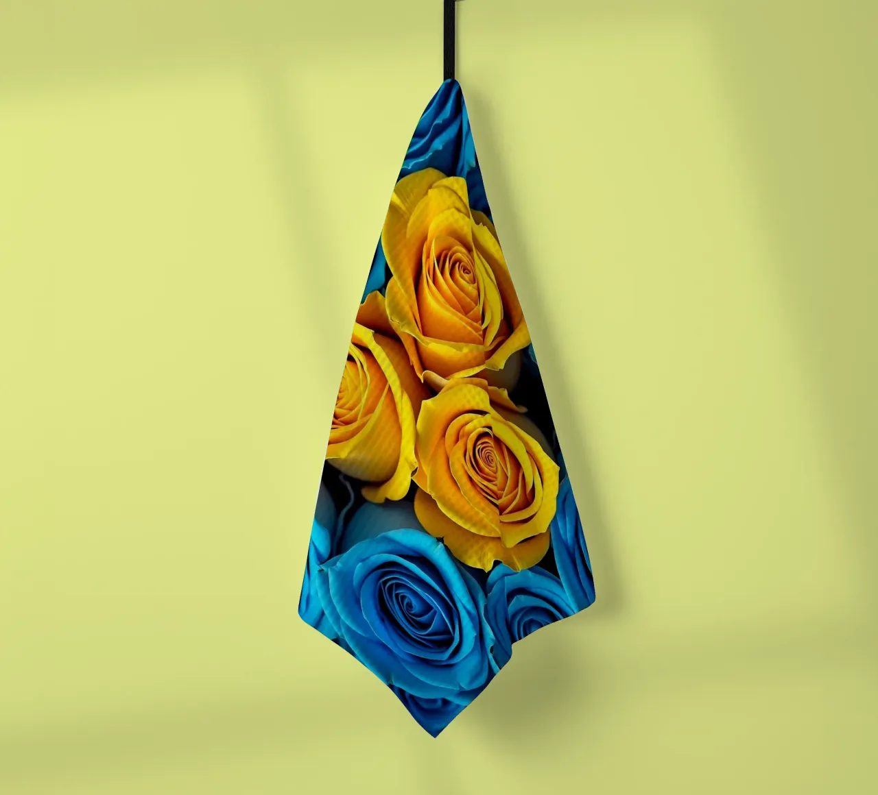 roses_bleues_jaunes_2 torchon de Farb- und Blütenzauber by LK
