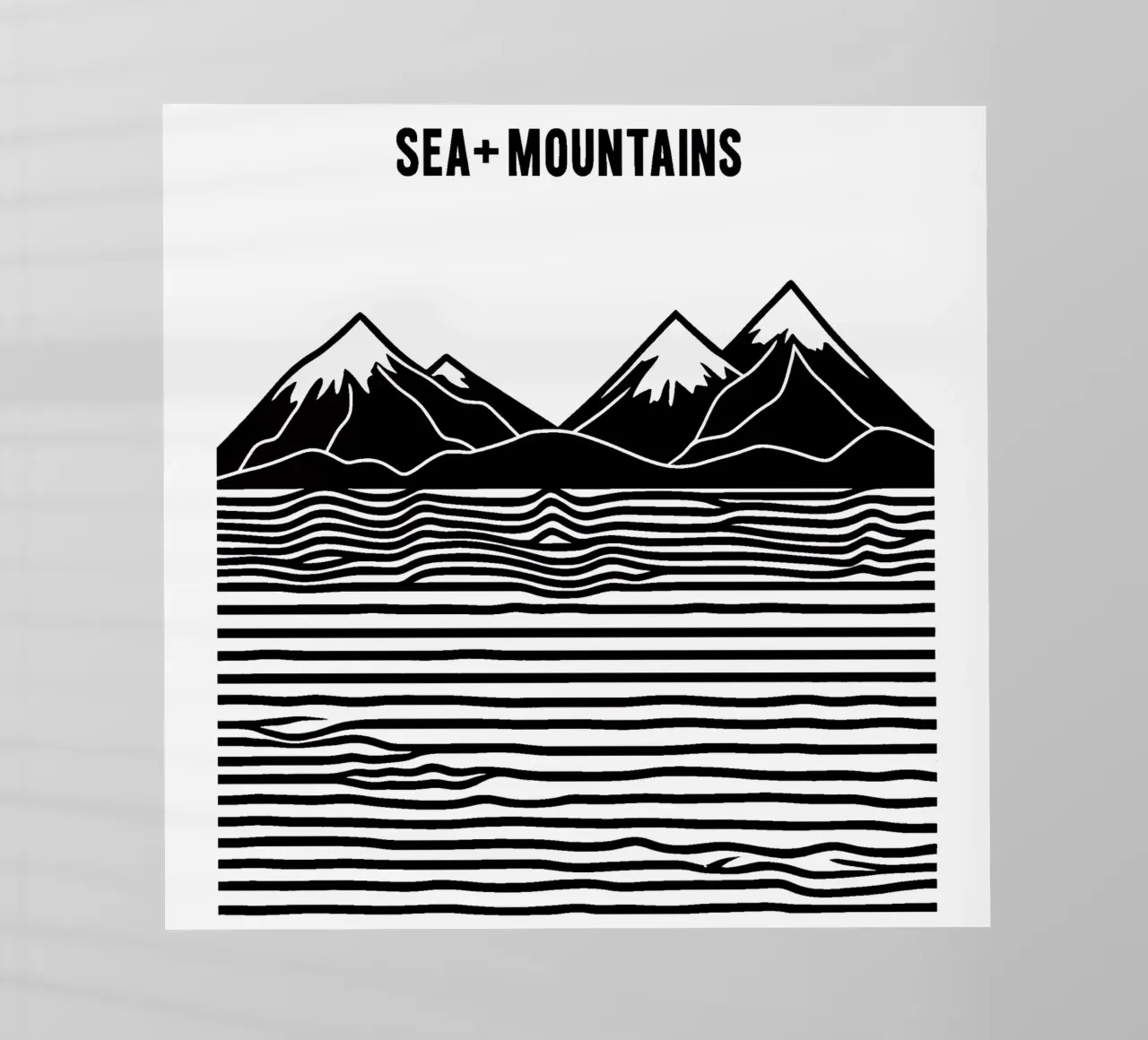 Line art mare + montagne pellicola backlit da Autofocus