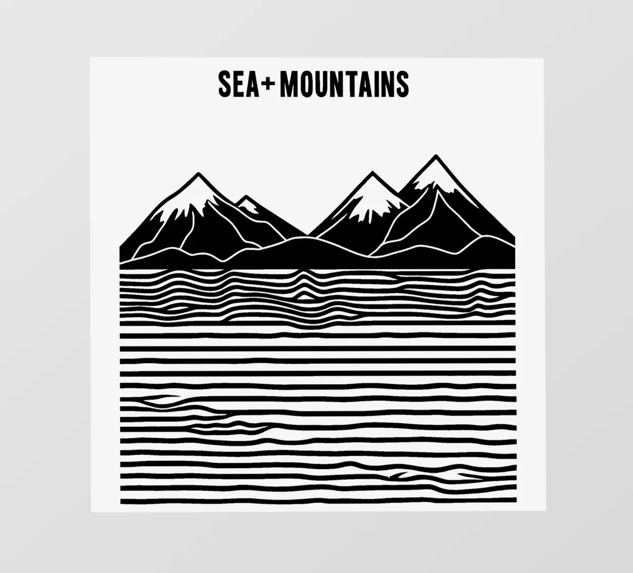 Line art mare + montagne pellicola backlit da Autofocus