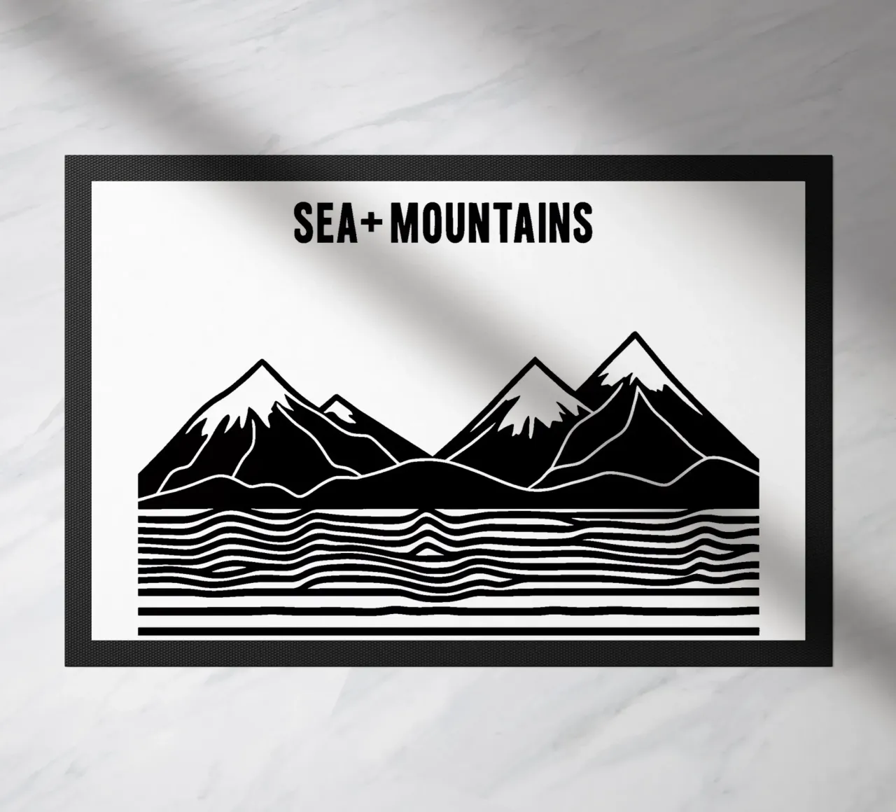 Line art mare + montagne zerbino da Autofocus