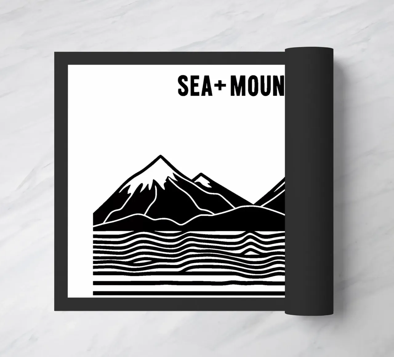 Line art mare + montagne zerbino da Autofocus