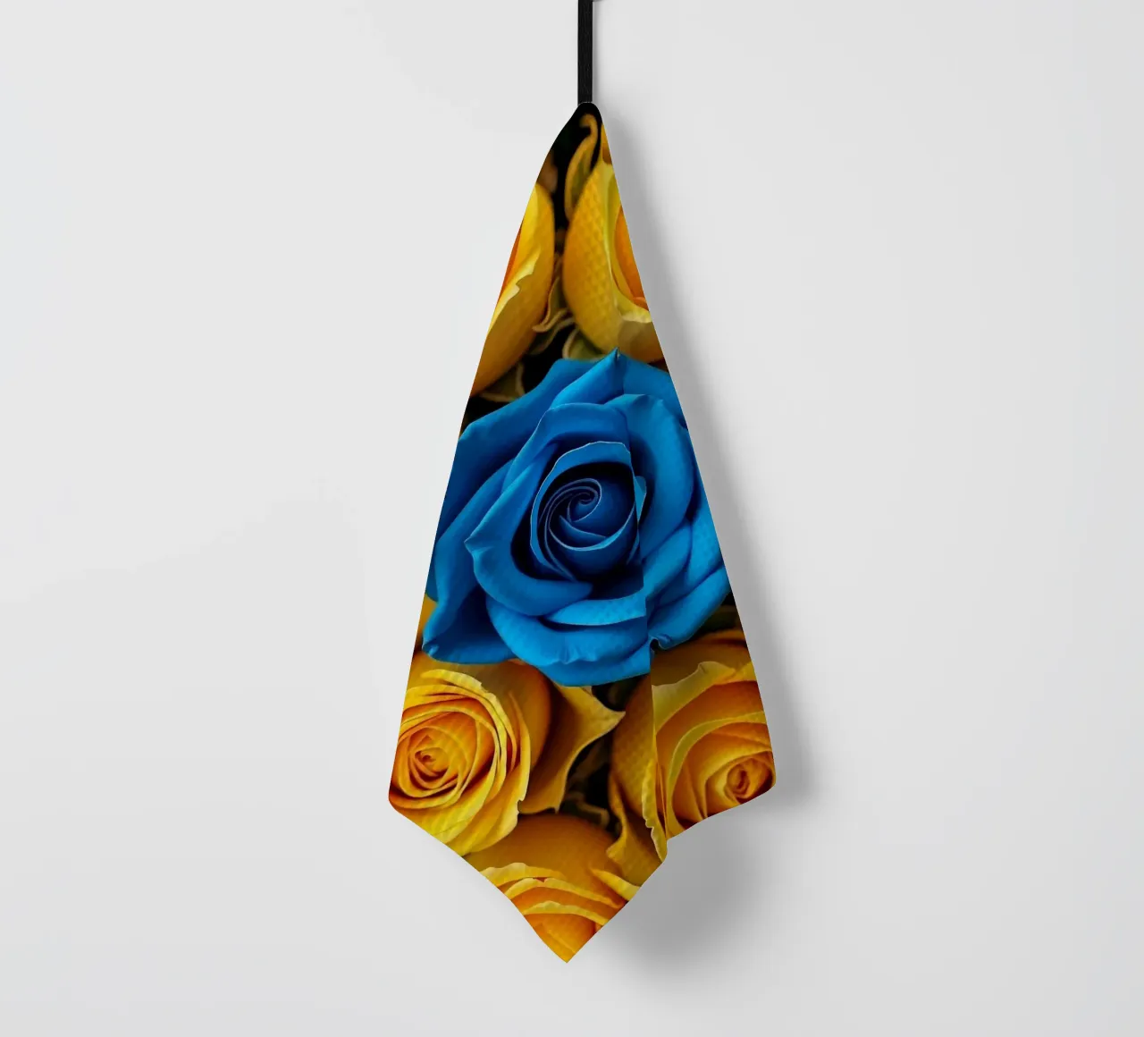 Roses_jaune_bleu_1 torchon de Farb- und Blütenzauber by LK