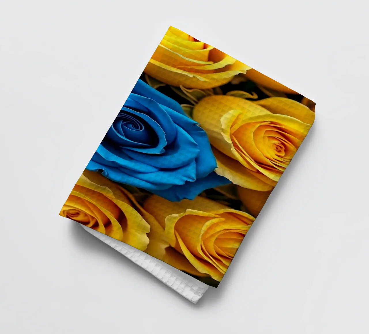 Roses_jaune_bleu_1 torchon de Farb- und Blütenzauber by LK