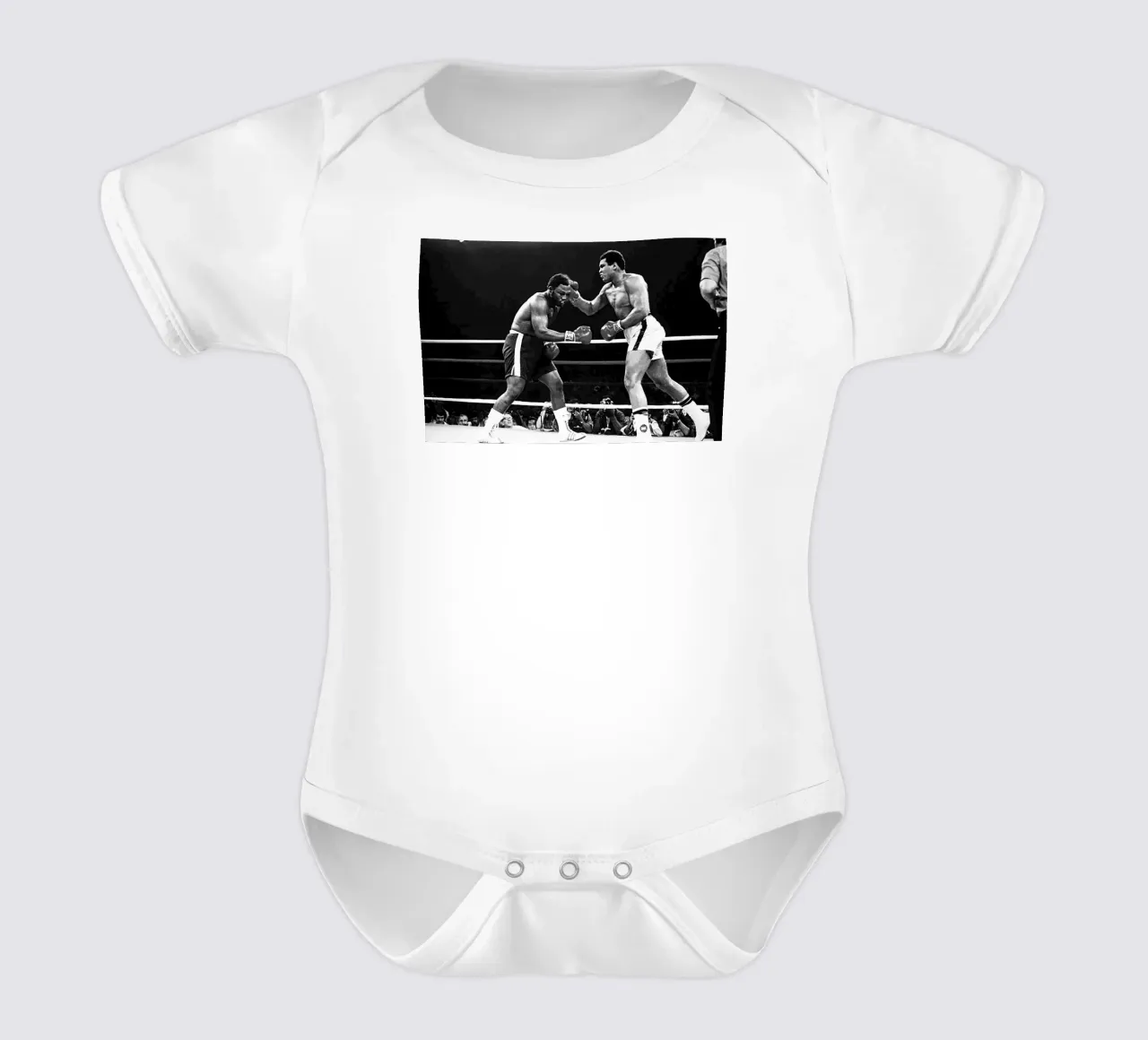 Muhammad Ali vs. Joe Frazier Kurzarm Babybody von Coreyalbert