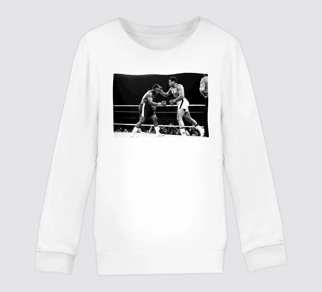 Muhammad Ali vs. Joe Frazier Kinder Sweatshirt von Coreyalbert