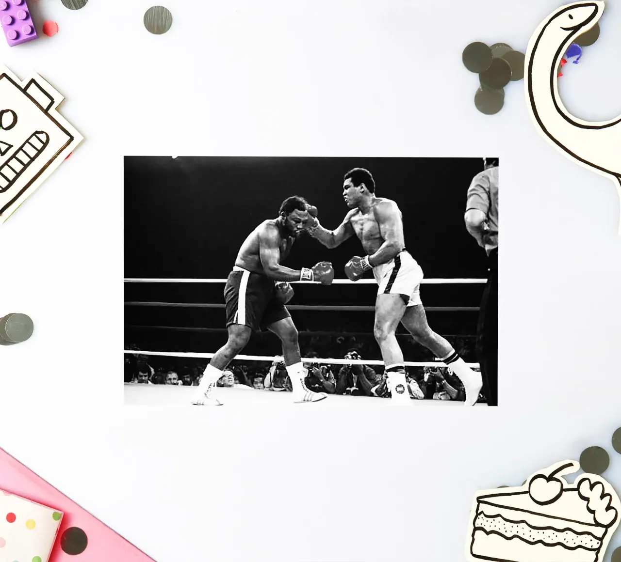Muhammad Ali vs. Joe Frazier Sticker von Coreyalbert