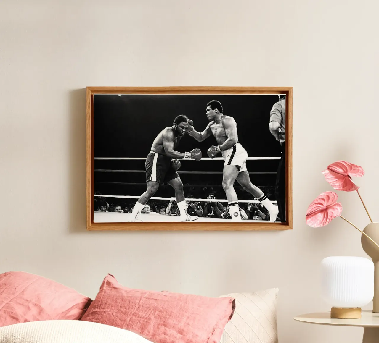 Muhammad Ali contro Joe Frazier. Joe Frazier tela con Cornice a cassetta da Coreyalbert