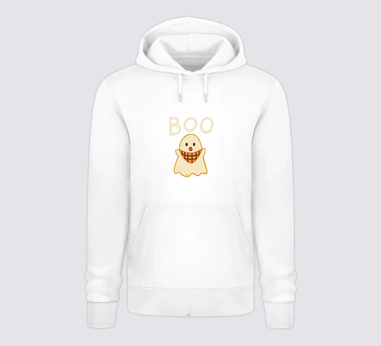 ¡Boo! Lindo fantasma con bufanda triangular sudadera con capucha de klossisch