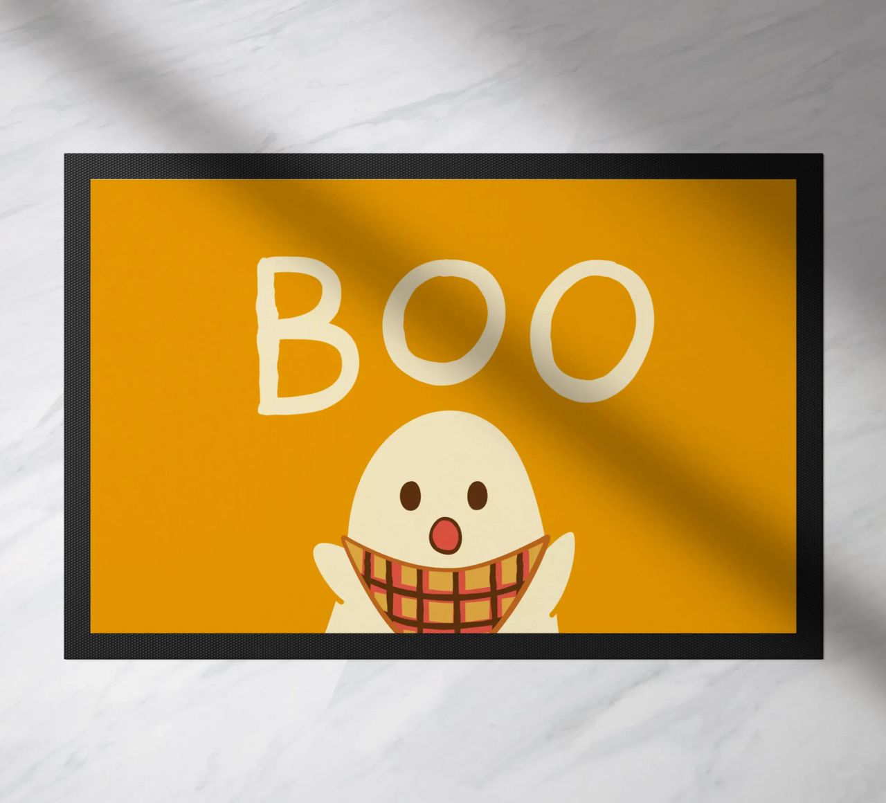 ¡Boo! Lindo fantasma con bufanda triangular felpudo de klossisch