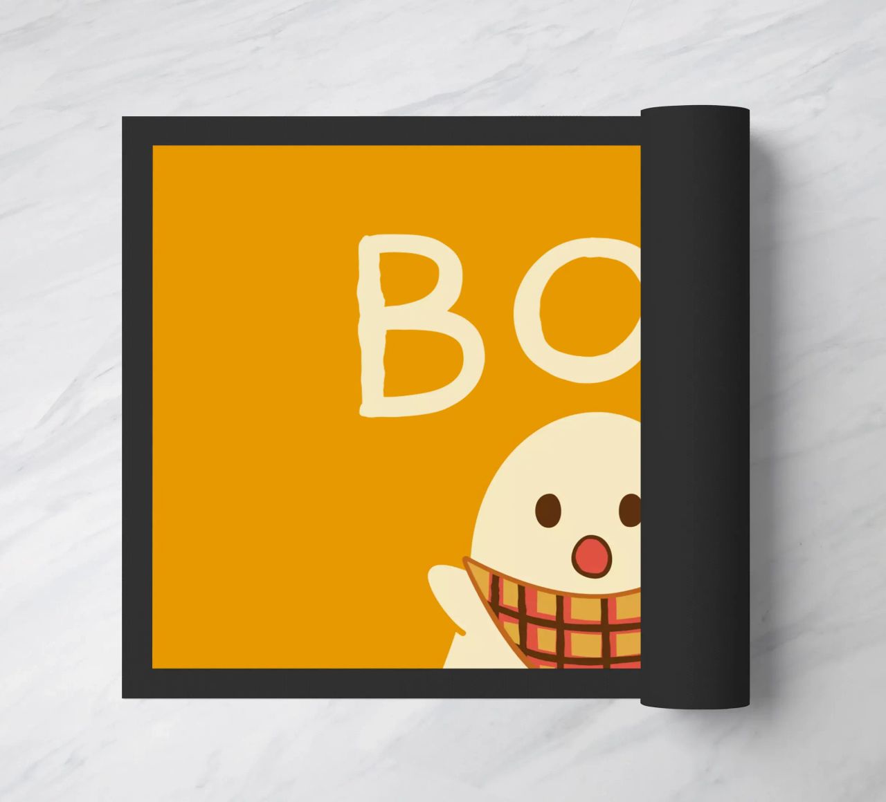 ¡Boo! Lindo fantasma con bufanda triangular felpudo de klossisch