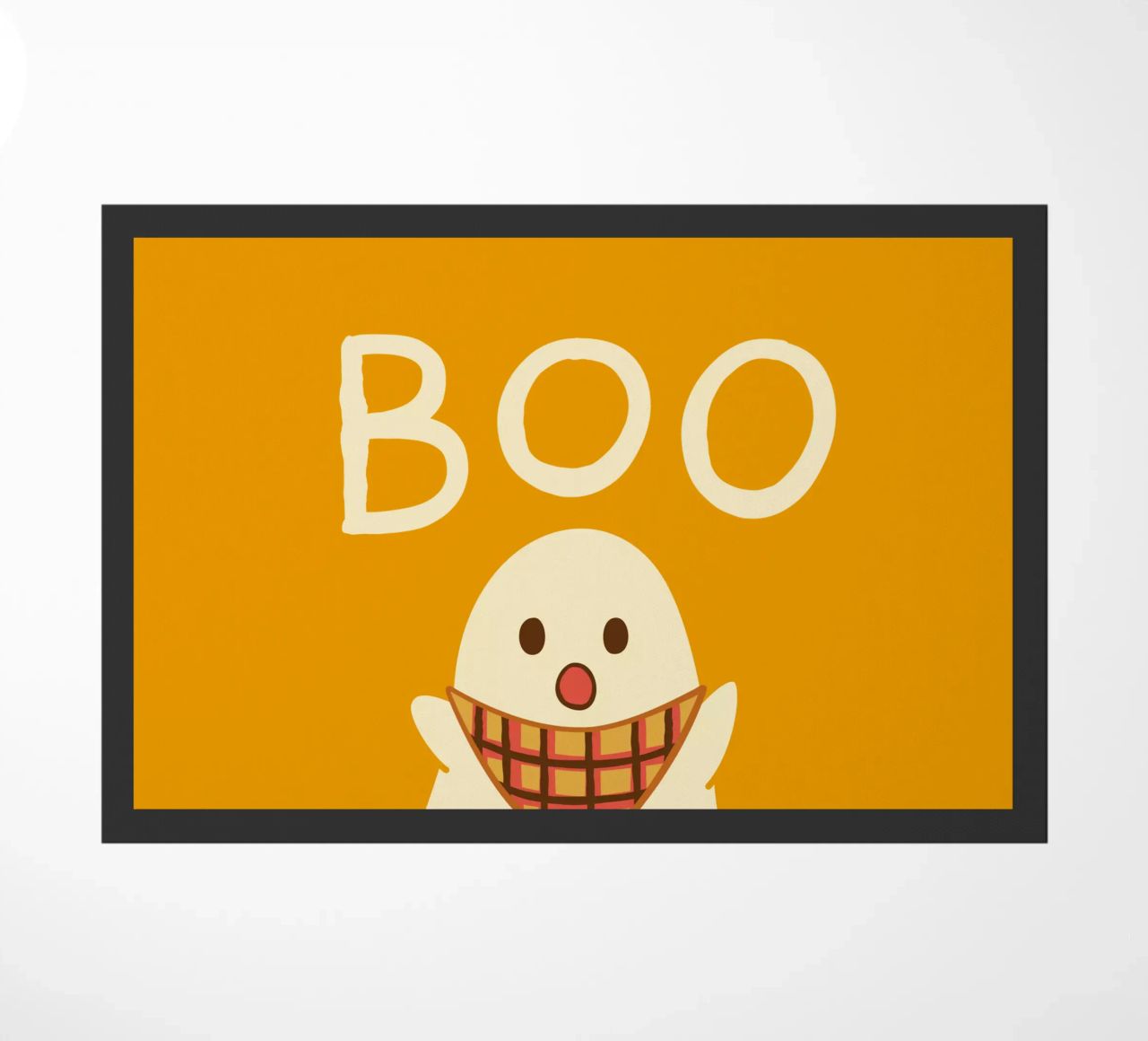 ¡Boo! Lindo fantasma con bufanda triangular felpudo de klossisch