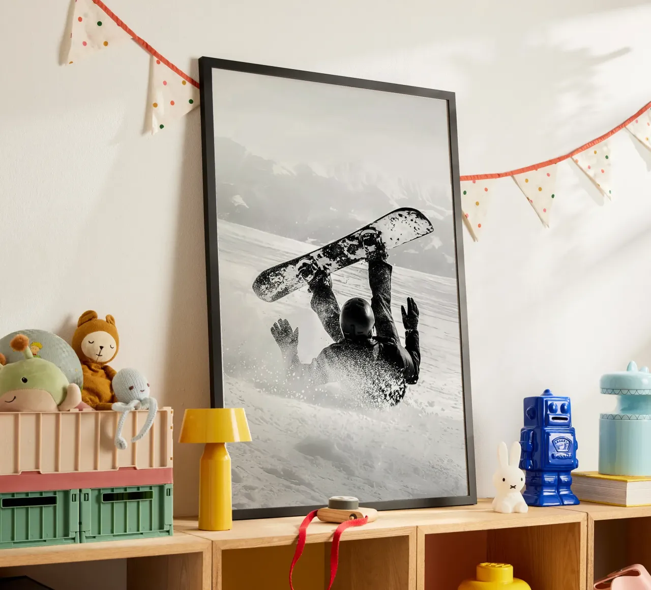 Il brivido della corsa poster con telaio in alluminio da World of Pearce