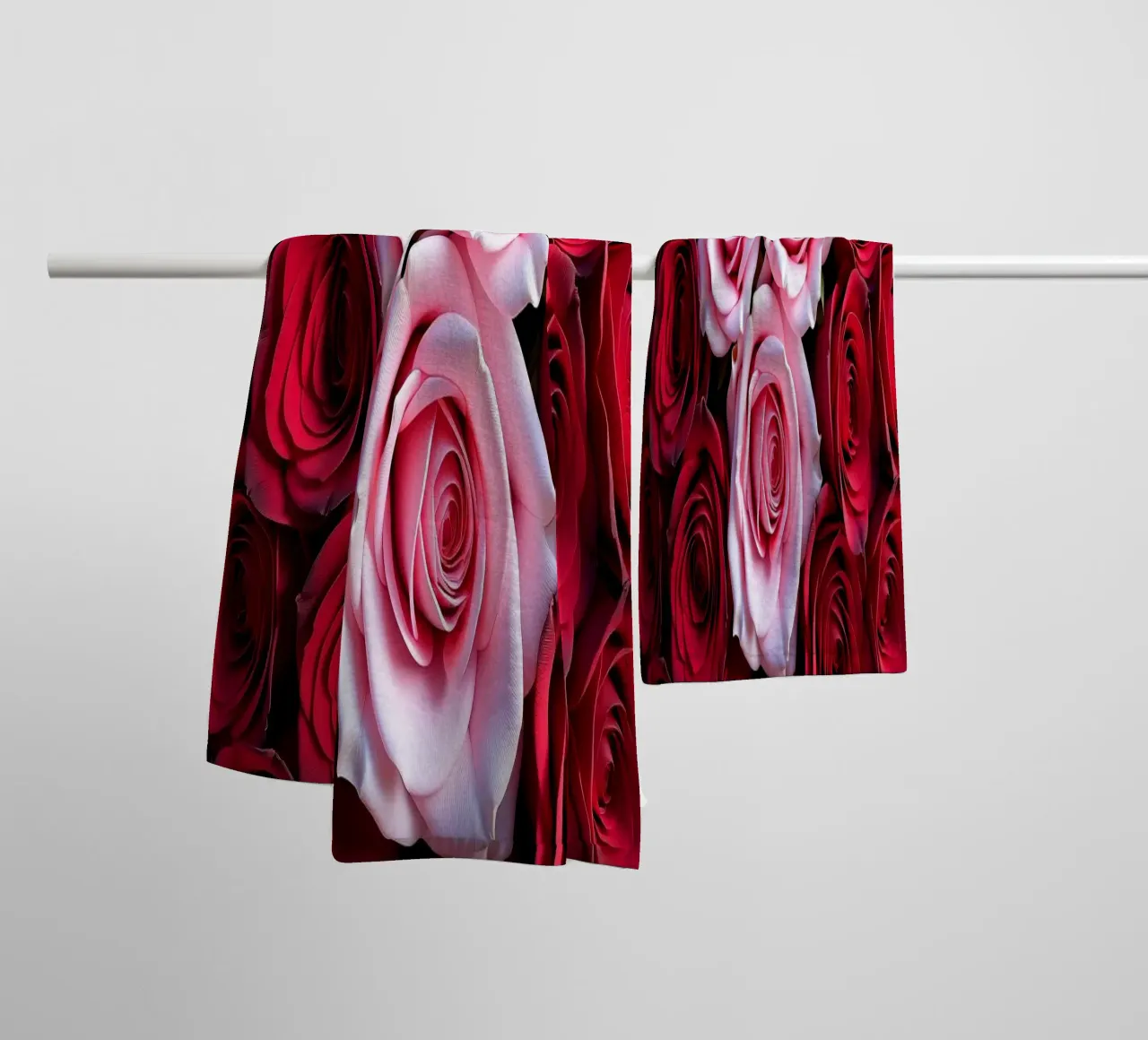 Rosen_rot_pink_2 asciugamano da bagno da Farb- und Blütenzauber by LK