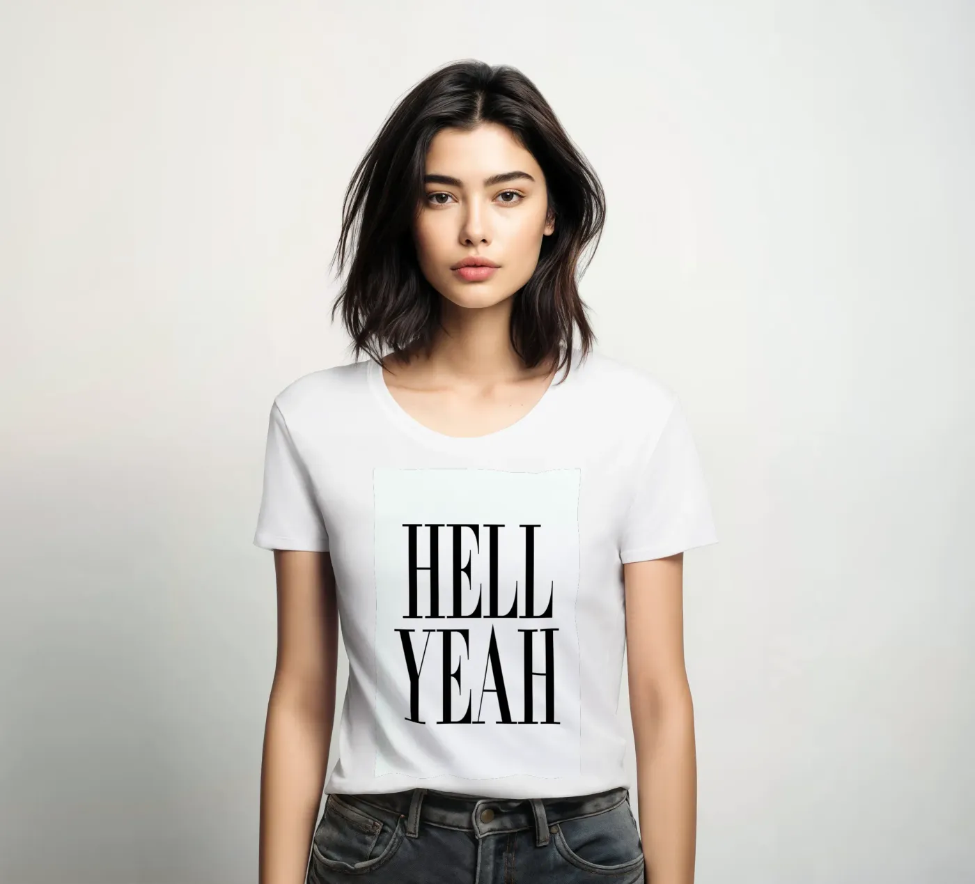 Hell Yeah dames t-shirt getailleerd van Honeymoon Hotel