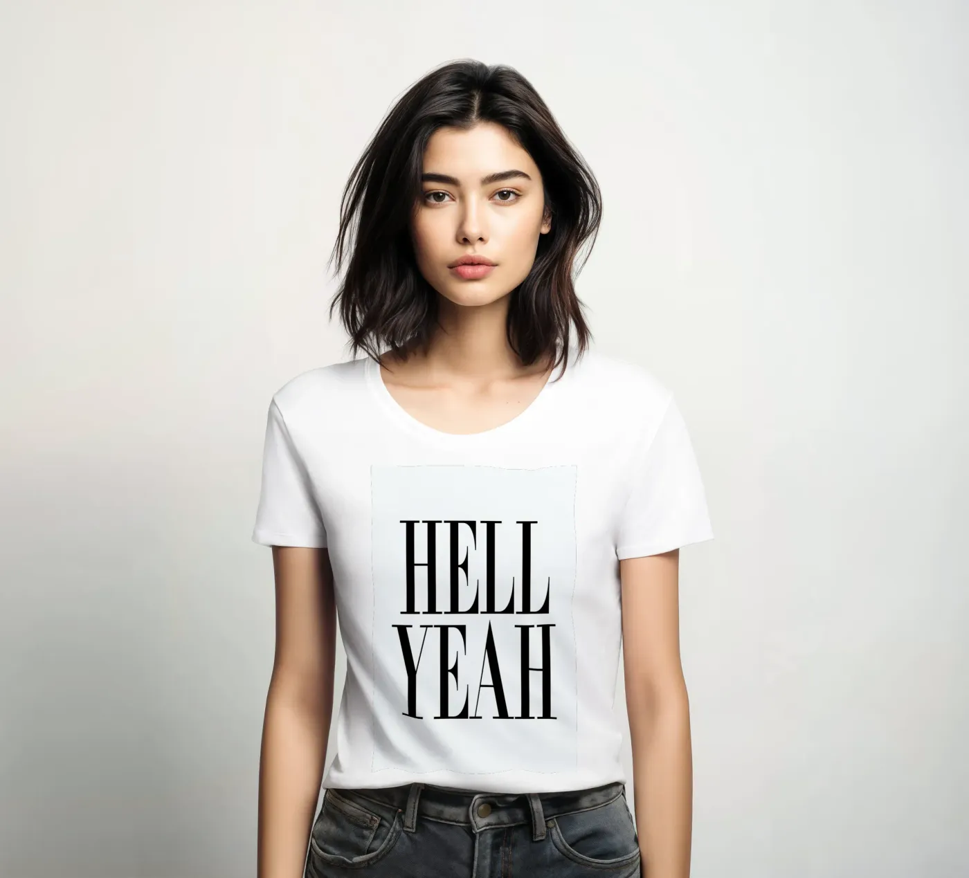 Hell Yeah dames t-shirt getailleerd van Honeymoon Hotel