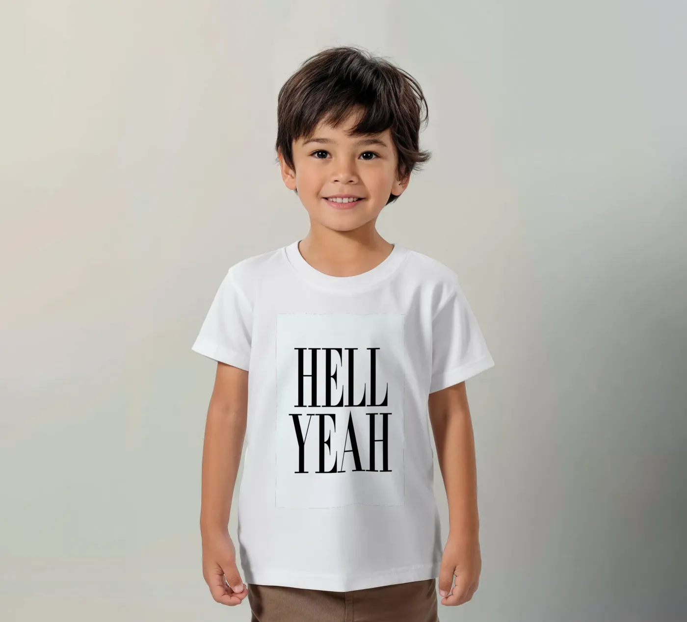 Hell Yeah kids t-shirt by Honeymoon Hotel