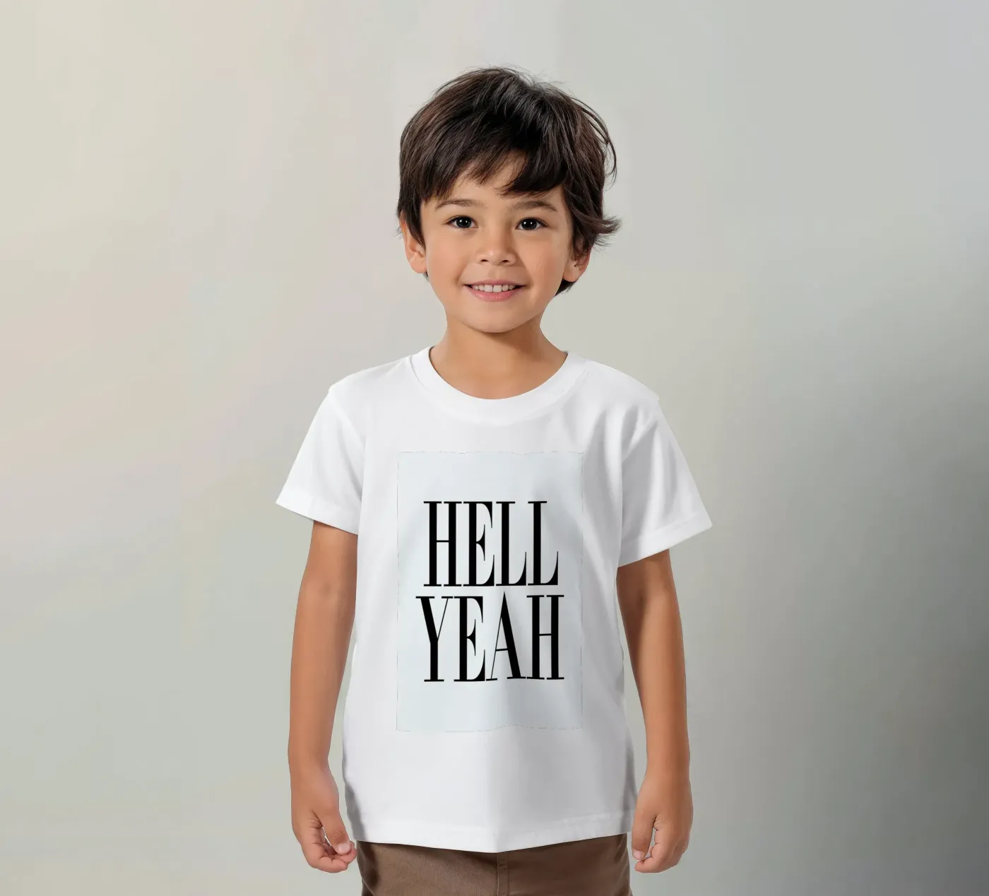 Hell Yeah kids t-shirt by Honeymoon Hotel