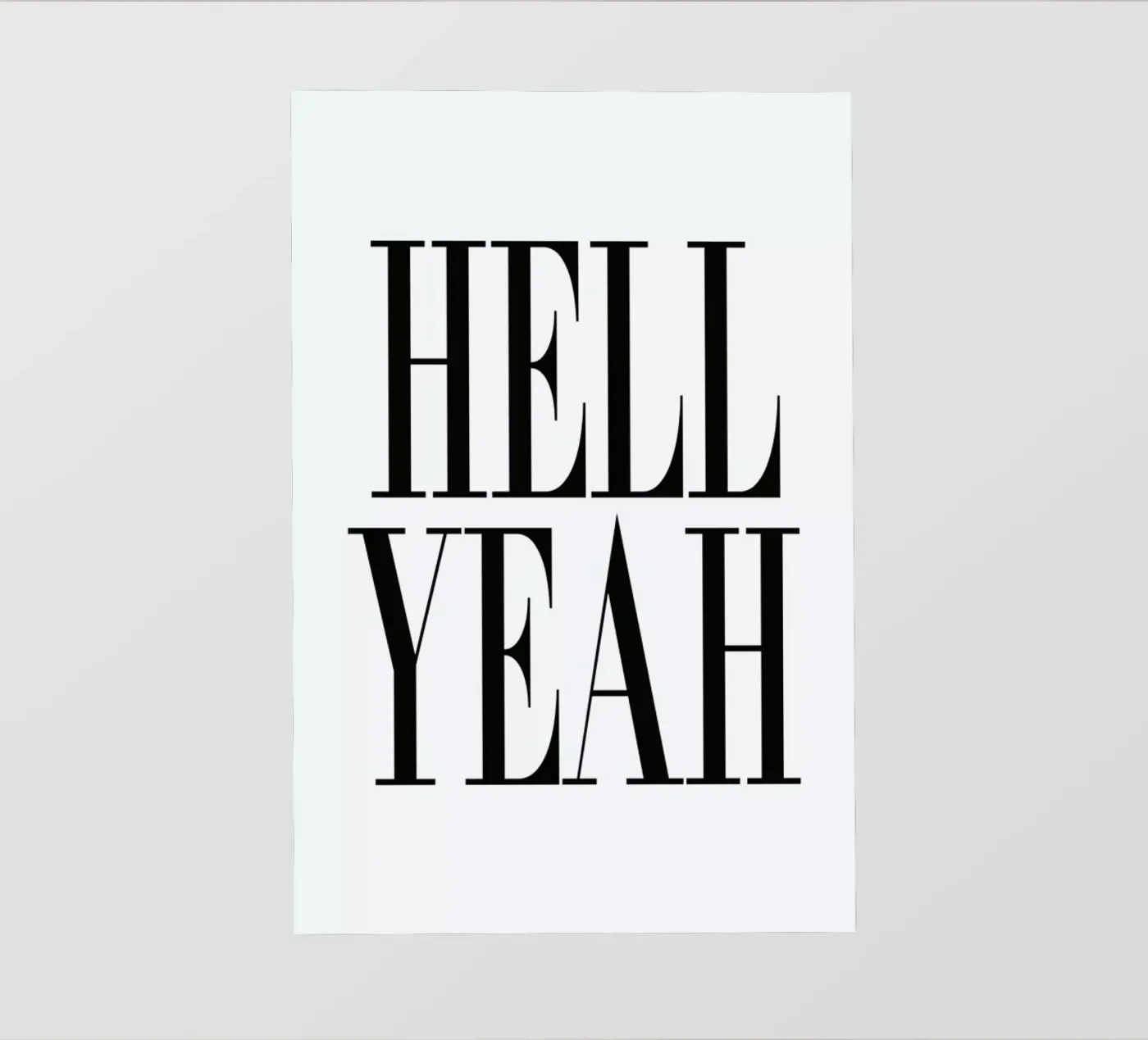 Hell Yeah pellicola backlit da Honeymoon Hotel